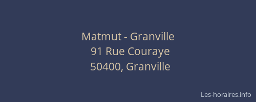 Matmut - Granville