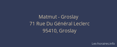 Matmut - Groslay