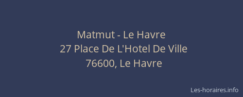 Matmut - Le Havre