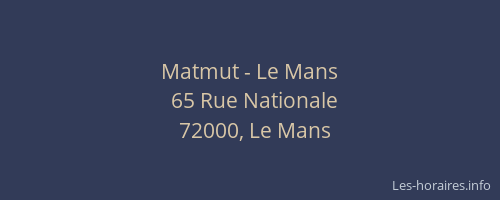 Matmut - Le Mans
