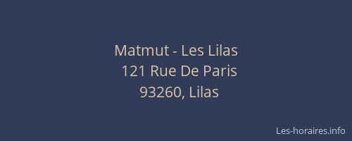 Matmut - Les Lilas