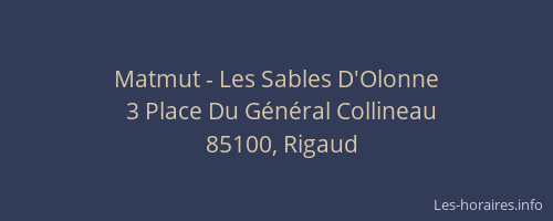 Matmut - Les Sables D'Olonne