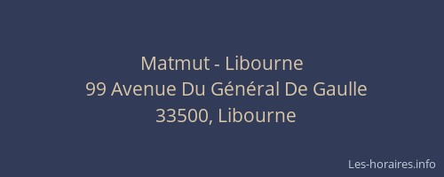 Matmut - Libourne