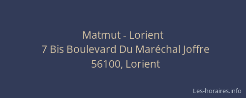 Matmut - Lorient