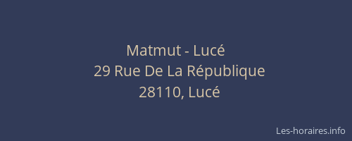 Matmut - Lucé