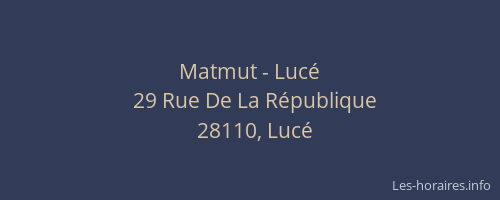 Matmut - Luc&eacute;
