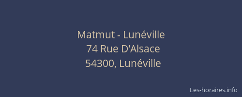 Matmut - Lunéville