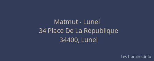Matmut - Lunel
