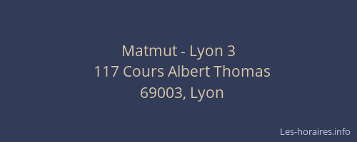 Matmut - Lyon 3