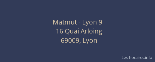 Matmut - Lyon 9