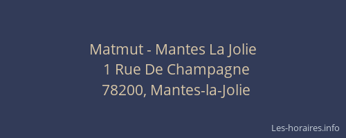Matmut - Mantes La Jolie