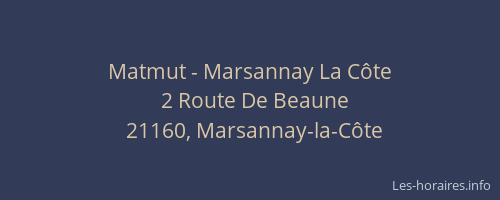 Matmut - Marsannay La Côte