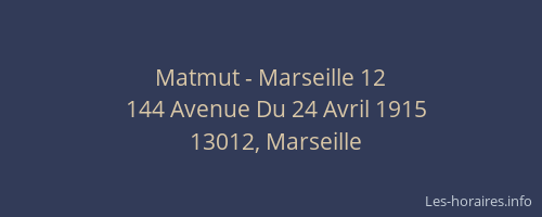 Matmut - Marseille 12