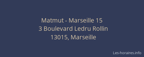 Matmut - Marseille 15