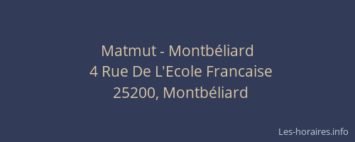 Matmut - Montbéliard