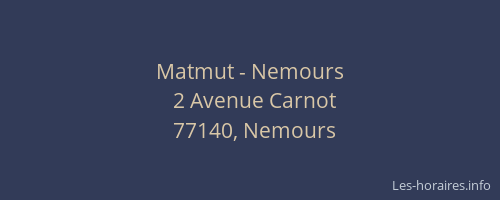 Matmut - Nemours