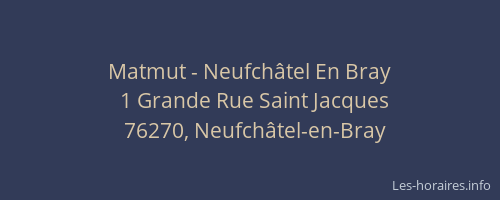 Matmut - Neufchâtel En Bray