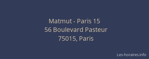 Matmut - Paris 15