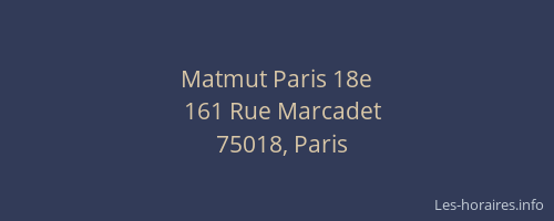 Matmut Paris 18e
