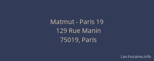 Matmut - Paris 19