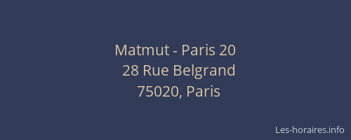 Matmut - Paris 20