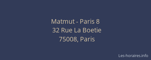 Matmut - Paris 8