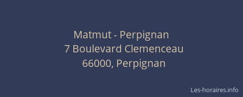 Matmut - Perpignan