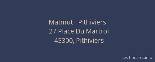 Matmut - Pithiviers
