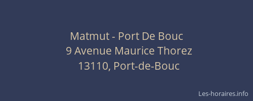 Matmut - Port De Bouc