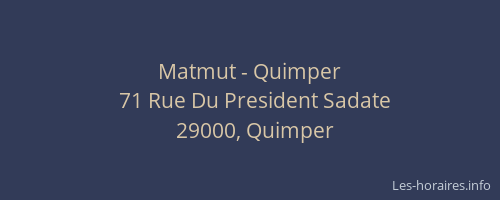 Matmut - Quimper