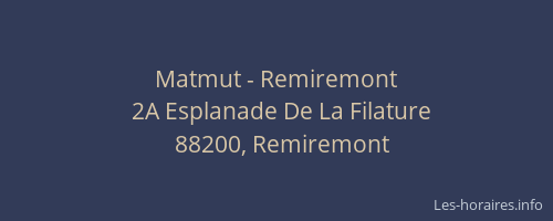 Matmut - Remiremont