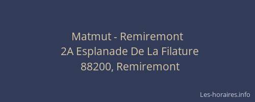 Matmut - Remiremont
