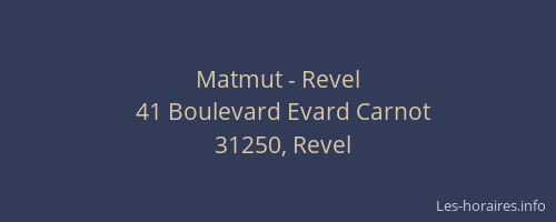 Matmut - Revel