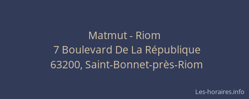 Matmut - Riom