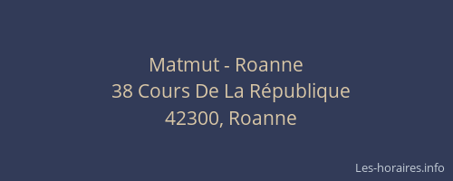 Matmut - Roanne