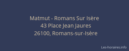 Matmut - Romans Sur Isère