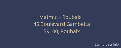 Matmut - Roubaix