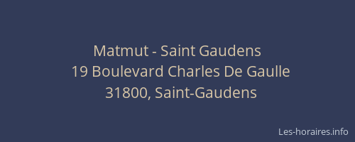 Matmut - Saint Gaudens