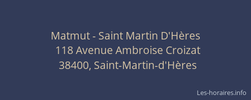 Matmut - Saint Martin D'Hères