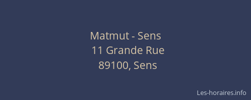 Matmut - Sens
