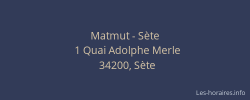 Matmut - Sète