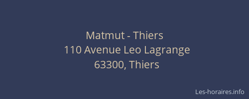 Matmut - Thiers