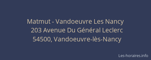 Matmut - Vandoeuvre Les Nancy