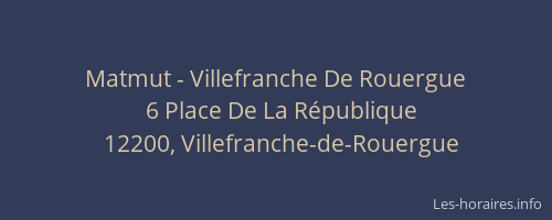 Matmut - Villefranche De Rouergue