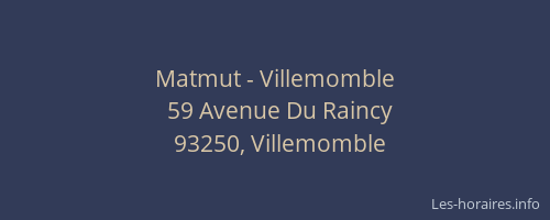 Matmut - Villemomble