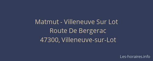 Matmut - Villeneuve Sur Lot