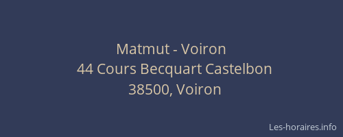 Matmut - Voiron