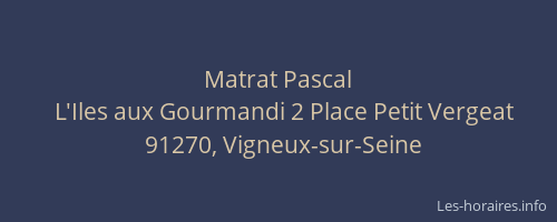 Matrat Pascal