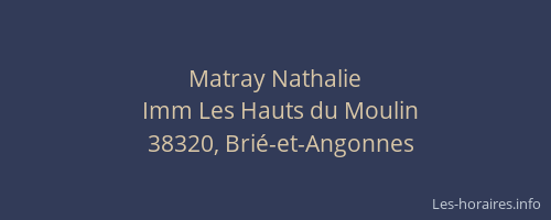 Matray Nathalie