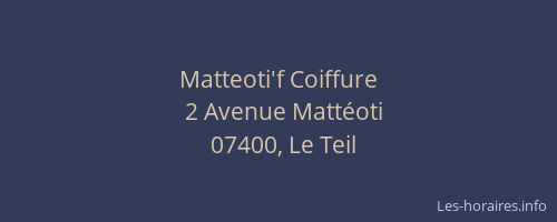 Matteoti'f Coiffure
